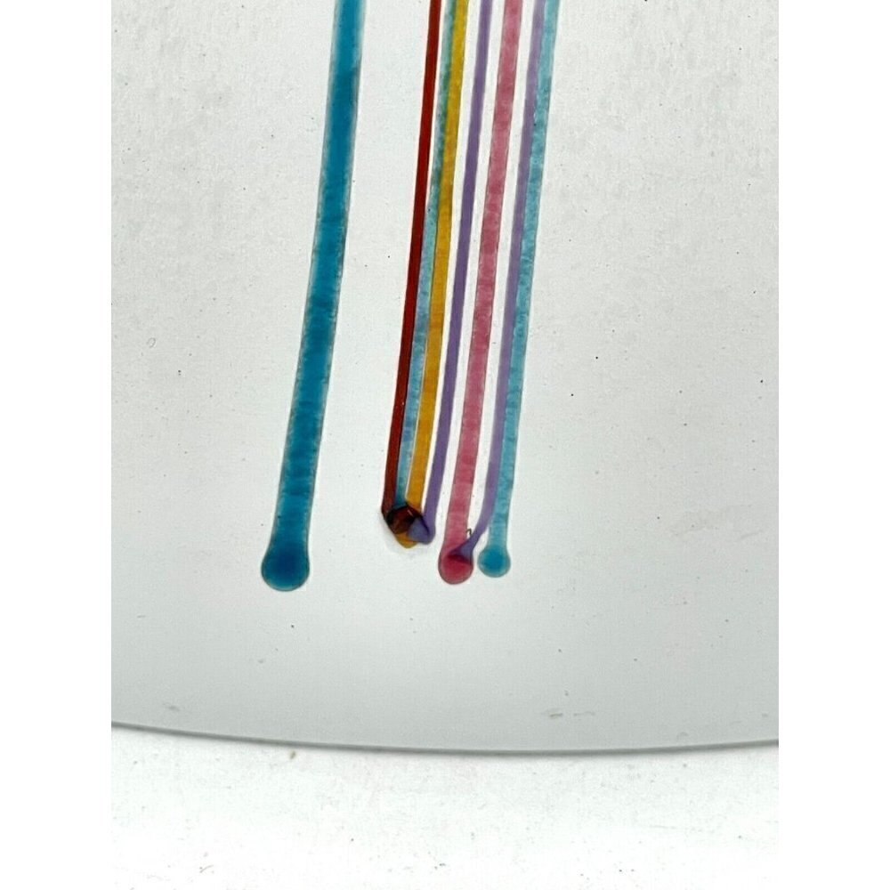 Bertil Vallien Kosta Boda Vintage 70s Signed Swedish Art Glass Rainbow Vase - Picture 3 of 10